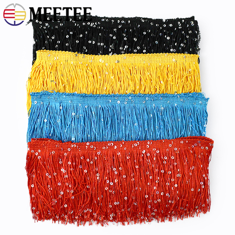 Fringe Ribbon Sewing - 4/8M 10cm Colorful Sequin Tassel Fringe