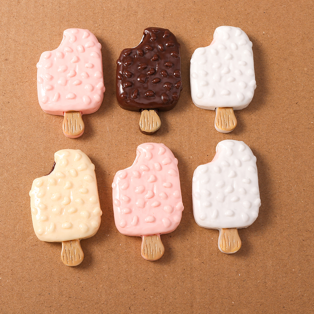 4pcs Simulation Food Ice Cream - Embellishments For Scrapbooking 리뷰 및 가격