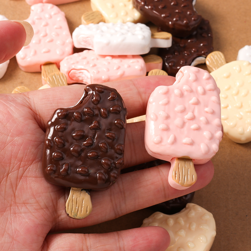 4pcs Simulation Food Ice Cream - Embellishments For Scrapbooking 리뷰 및 가격