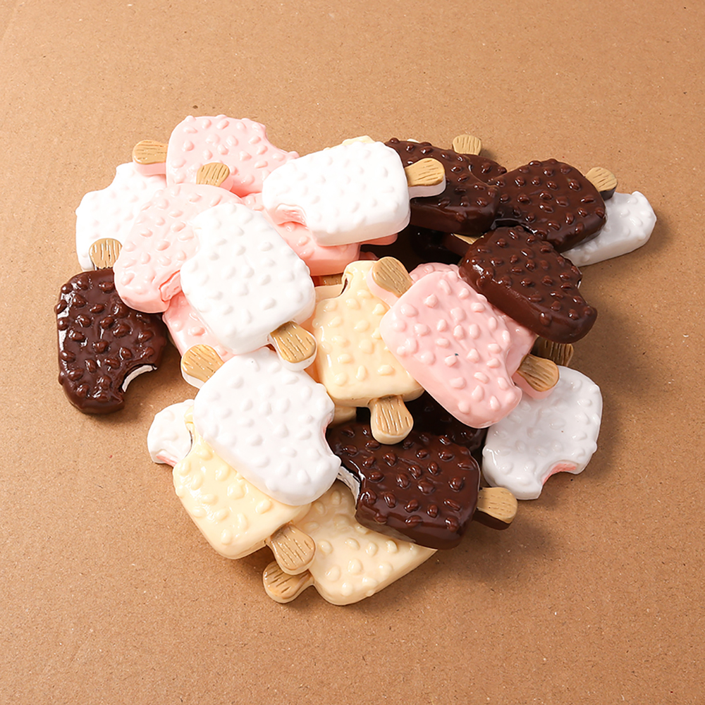4pcs Simulation Food Ice Cream - Embellishments For Scrapbooking 리뷰 및 가격