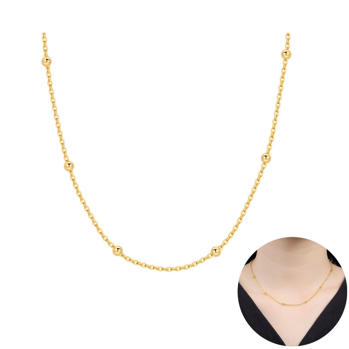 Orstarry S925 Sterling Silver  - Pearl Trim Chain 리뷰 및 가격