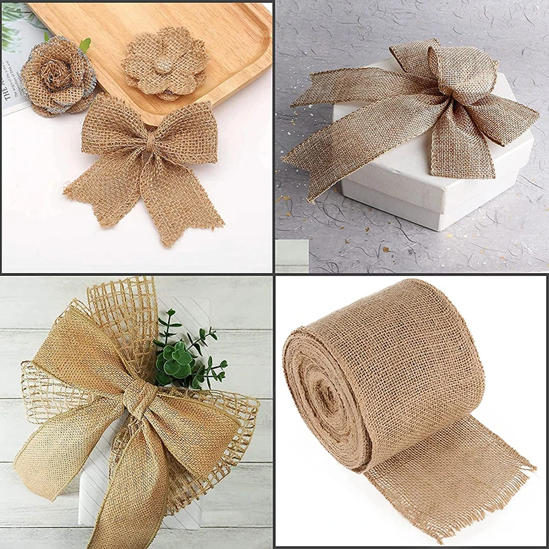 Natural Burlap Fabric Roll 25/ - Velvet Ribbon Roll 리뷰 및 가격