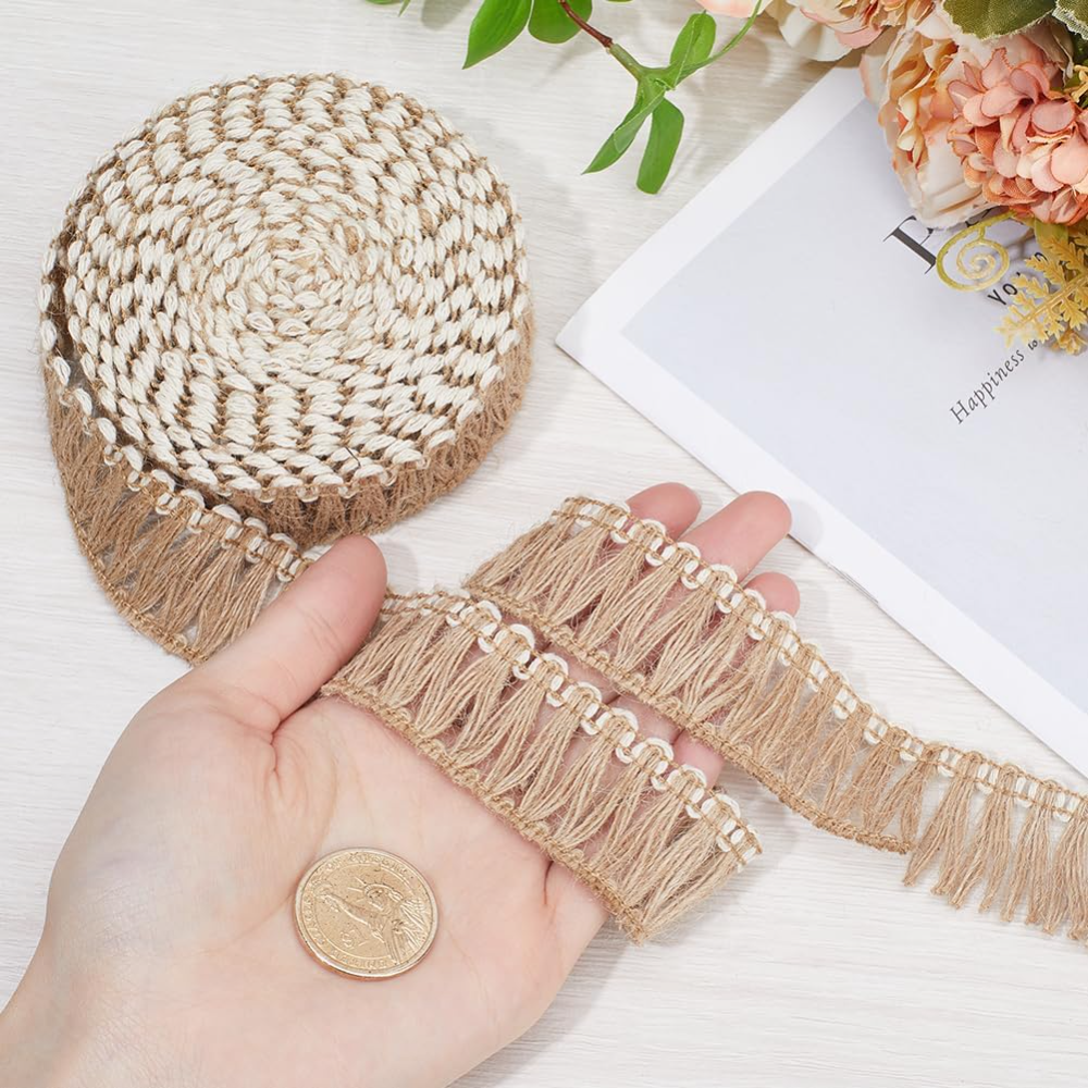5 Meters Burlap Fringe Tassel  - Tassel Fringe Trim 리뷰 및 가격