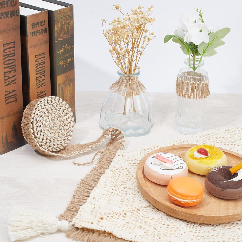 5 Meters Burlap Fringe Tassel  - Tassel Fringe Trim 리뷰 및 가격