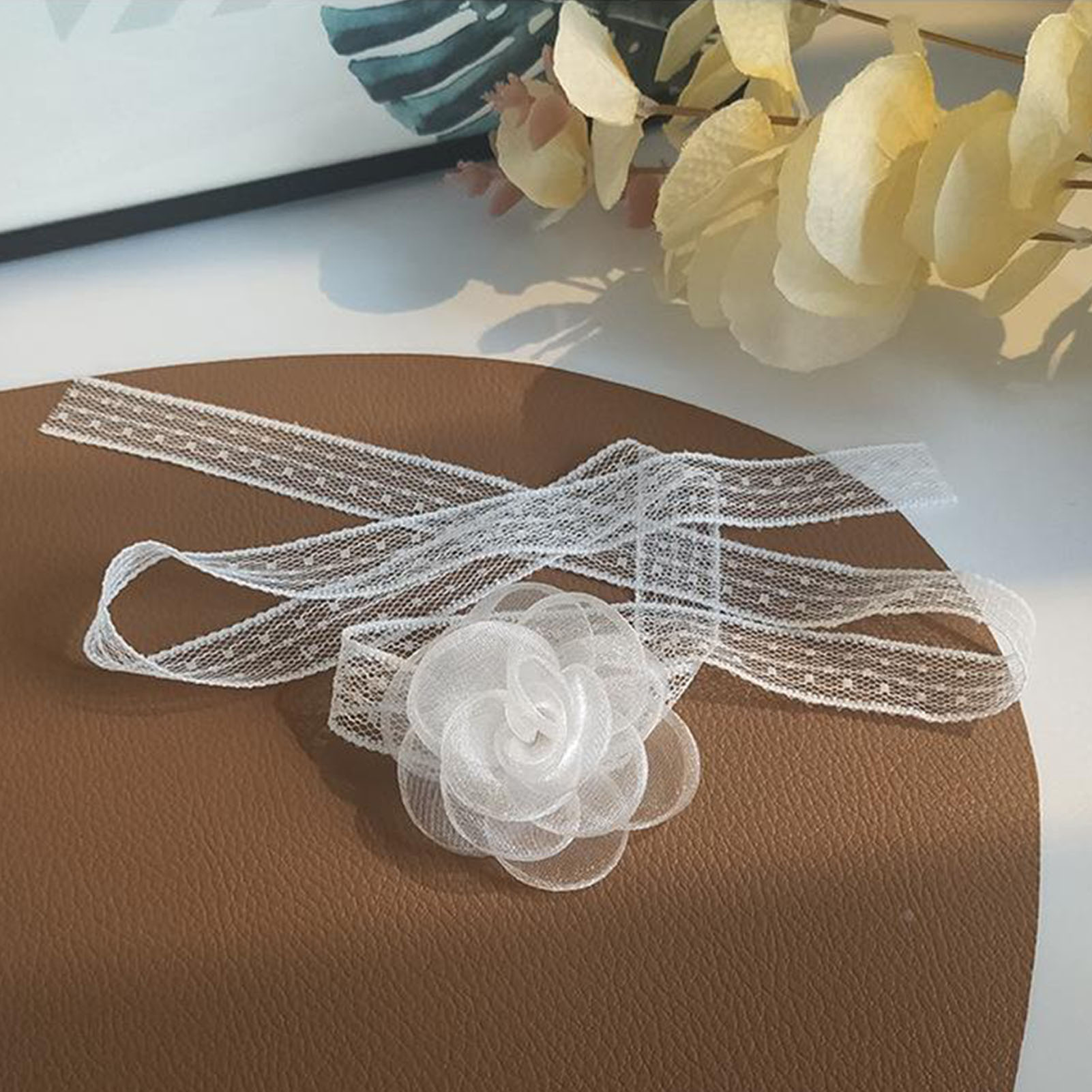 Lace Ribbon Tie Headband With  - Lace Ribbon Trim 리뷰 및 가격