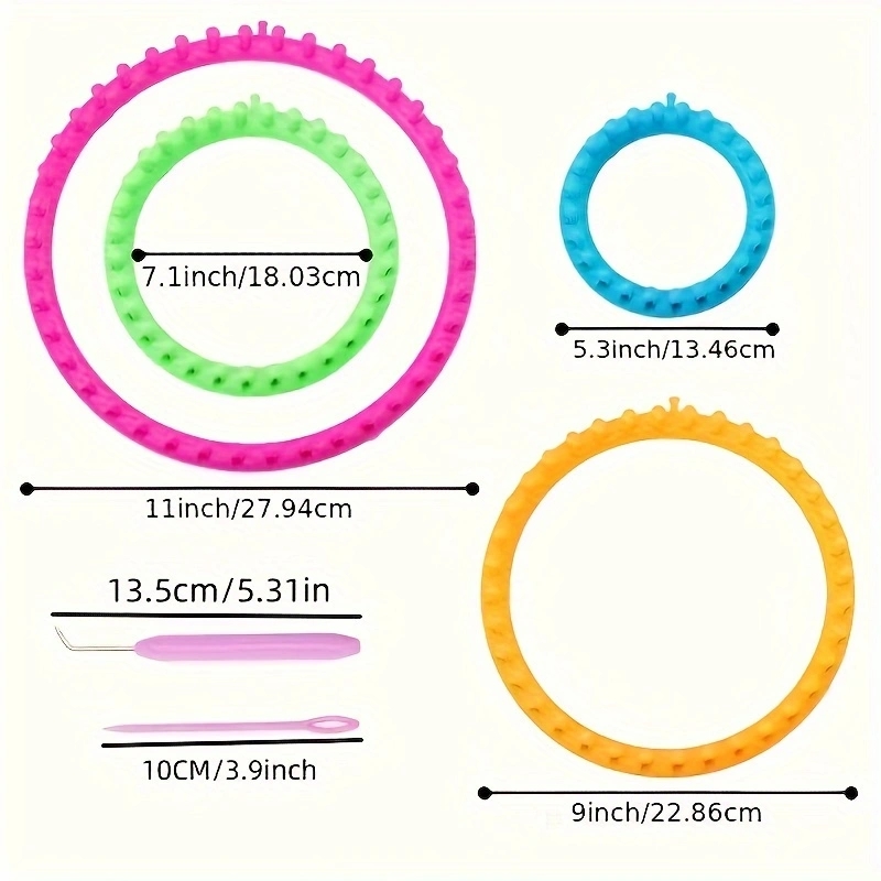 4 Size Round Plastic Scarf Kni - Pom Pom Maker Tool 리뷰 및 가격