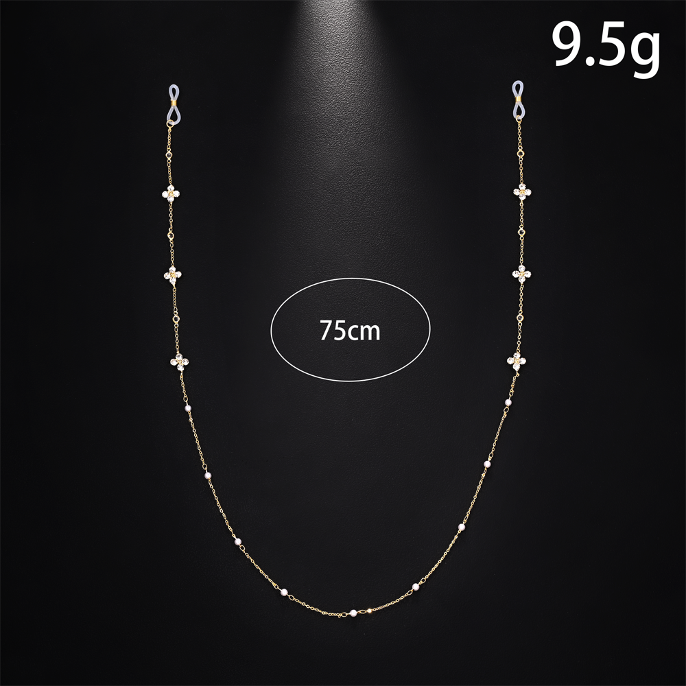 Eyeglass Chain Sunglasses Lany - Pearl Trim Chain 리뷰 및 가격