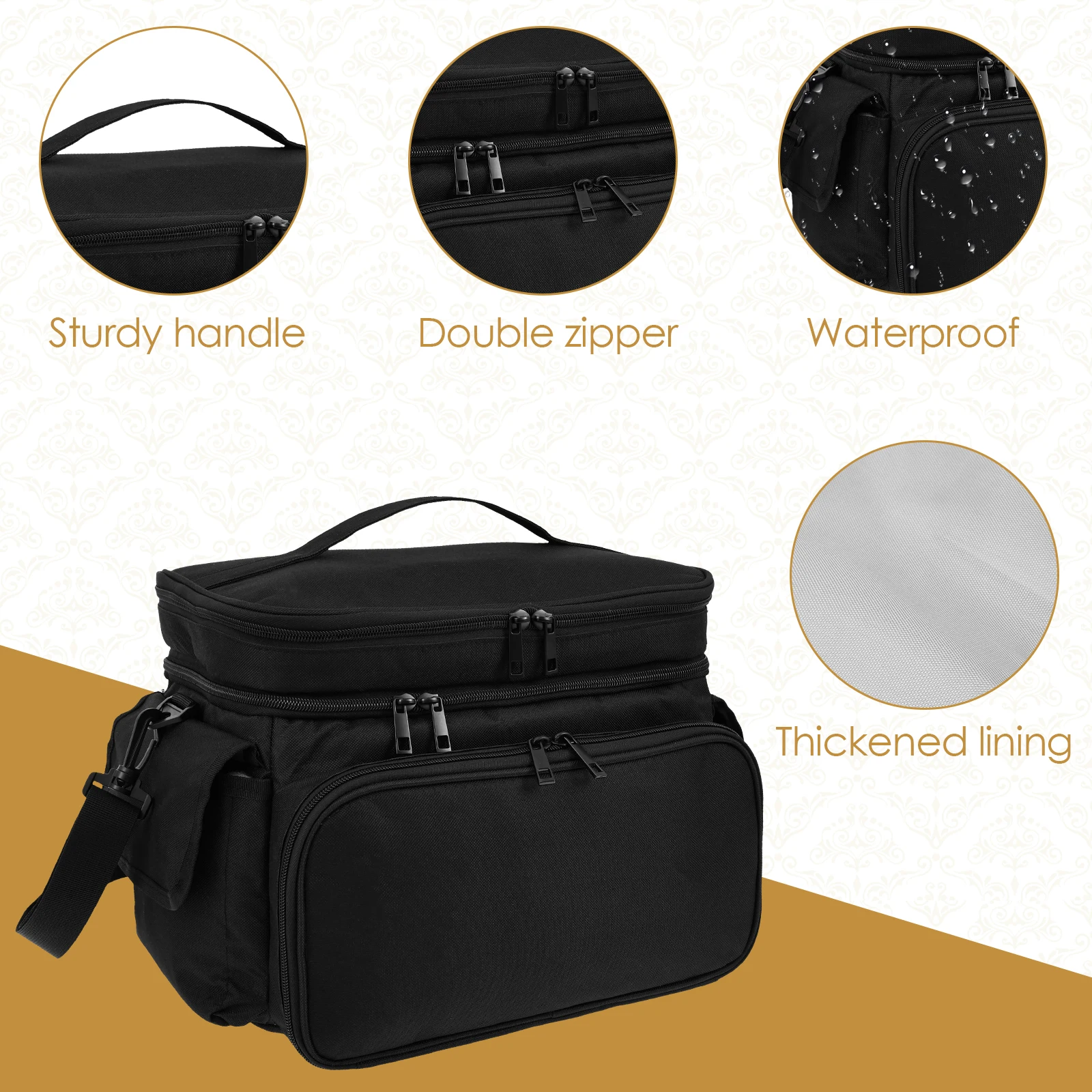 Large Sewing Bag Wool Knitting - Craft Embellishment Storage 리뷰 및 가격