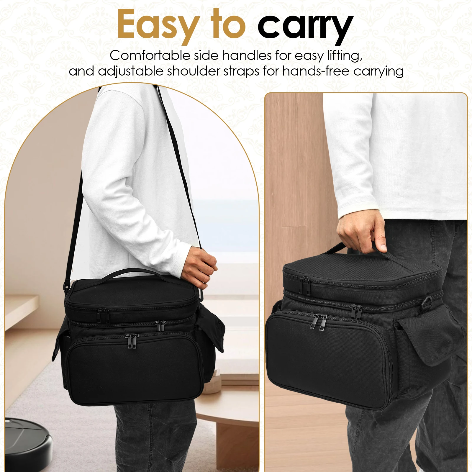 Large Sewing Bag Wool Knitting - Craft Embellishment Storage 리뷰 및 가격