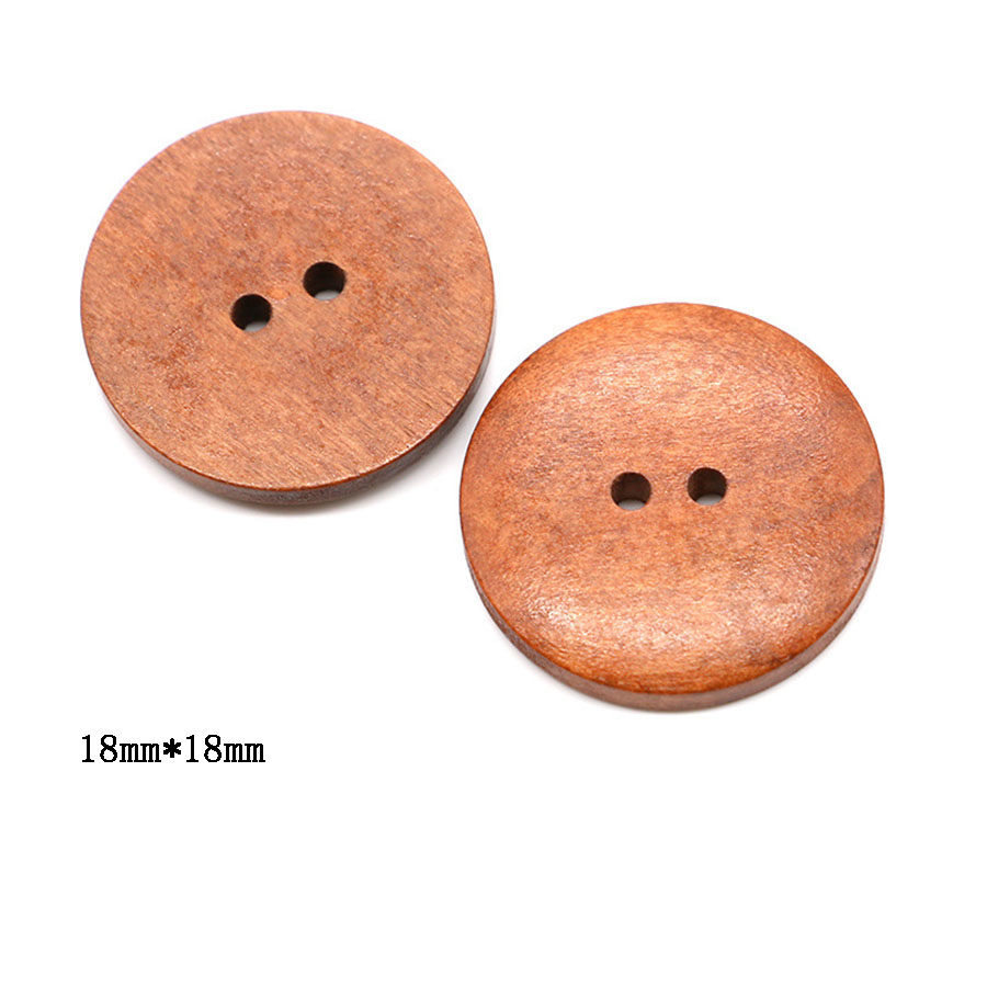 10pcs 18mm Round Wooden Button - Embellishments For Scrapbooking 리뷰 및 가격
