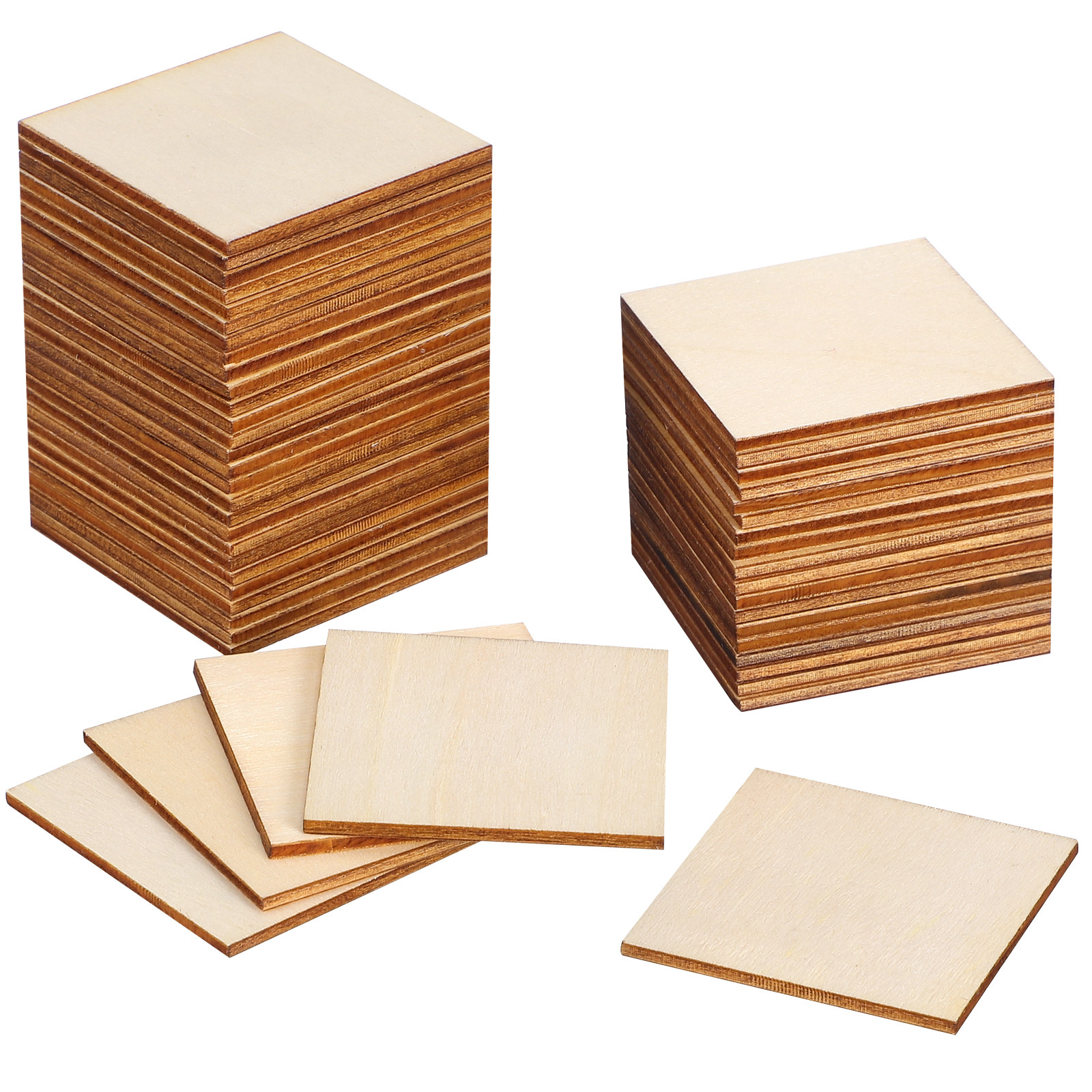 50Pcs Wooden Star Slices Squar - Embellish Craft 리뷰 및 가격