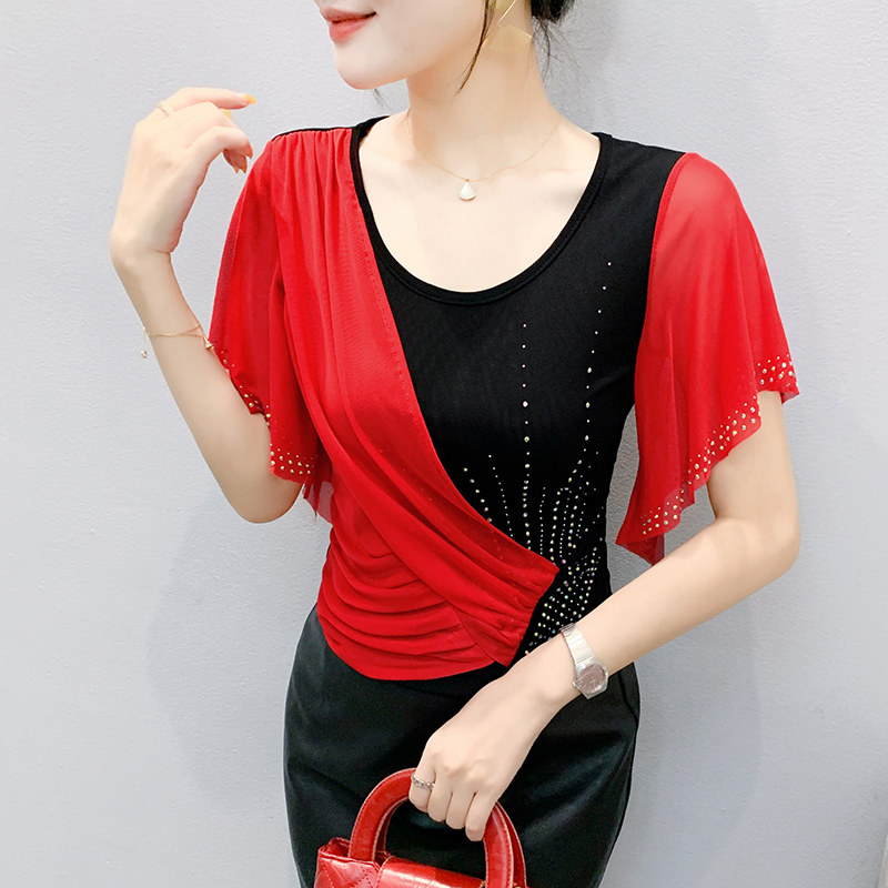 2025 Summer Women's Mesh Top:  - Beaded Trim Fringe 리뷰 및 가격