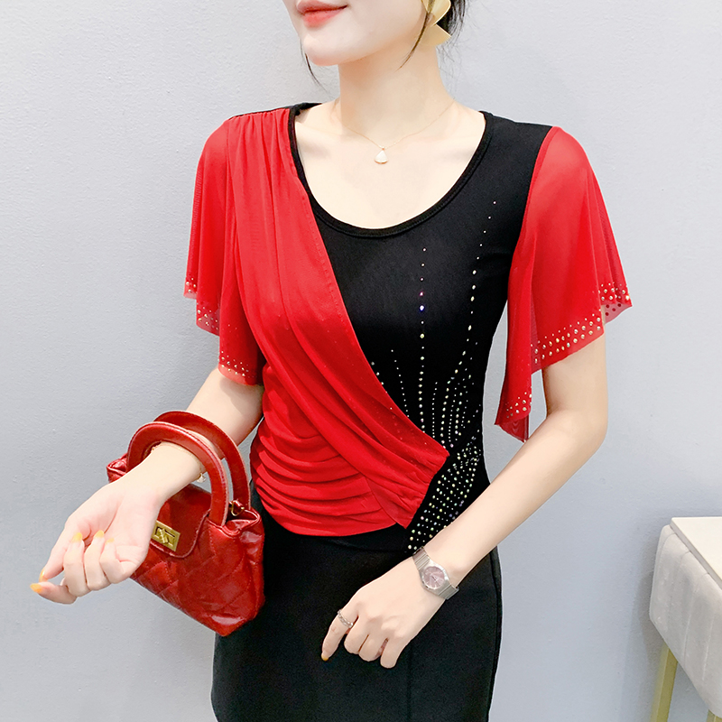 2025 Summer Women's Mesh Top:  - Beaded Trim Fringe 리뷰 및 가격