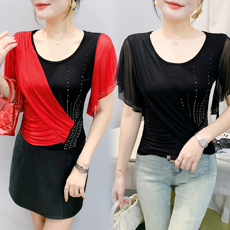 2025 Summer Women's Mesh Top:  - Beaded Trim Fringe 리뷰 및 가격