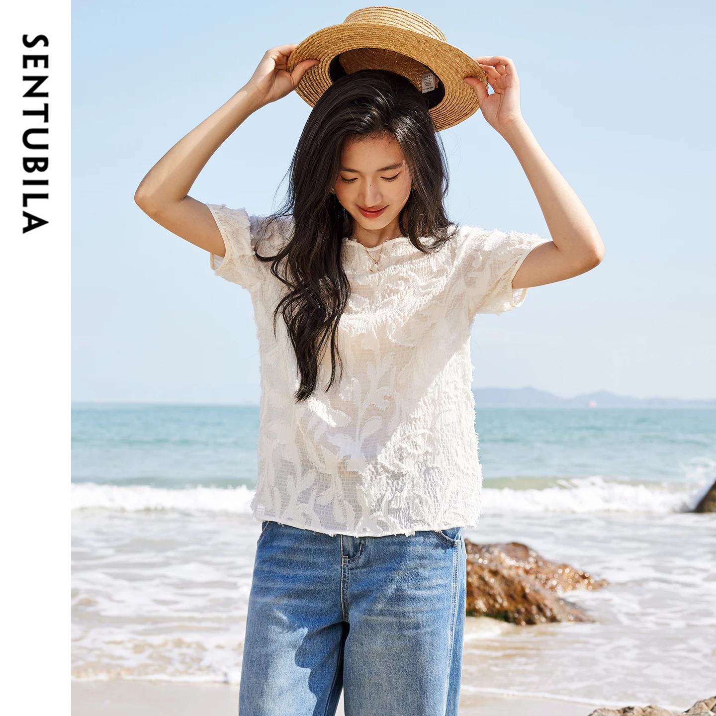 SENTUBILA Women's One-Shoulder - Tassel Fringe Trim 리뷰 및 가격