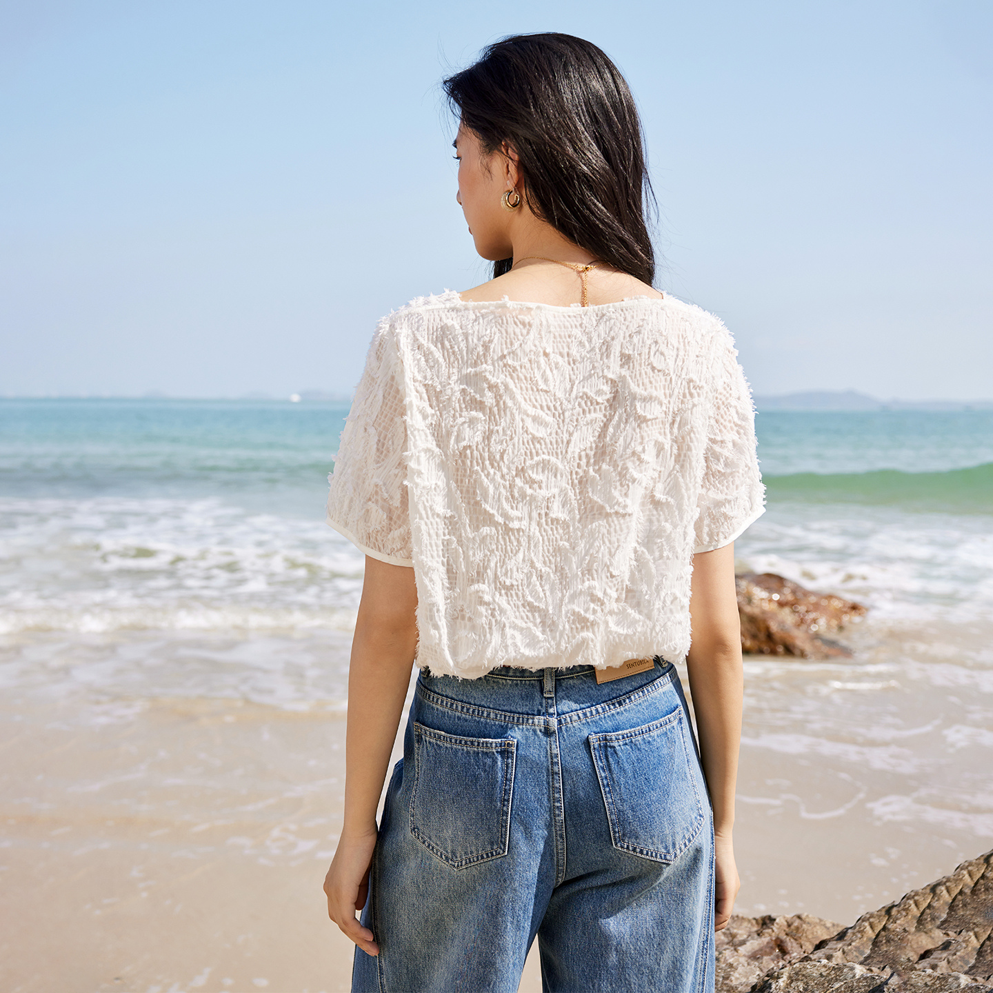 SENTUBILA Women's One-Shoulder - Tassel Fringe Trim 리뷰 및 가격