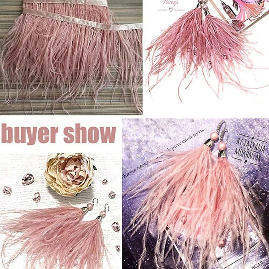 100CM Natural ostrich Feather  - Feather Trim Marabou 리뷰 및 가격