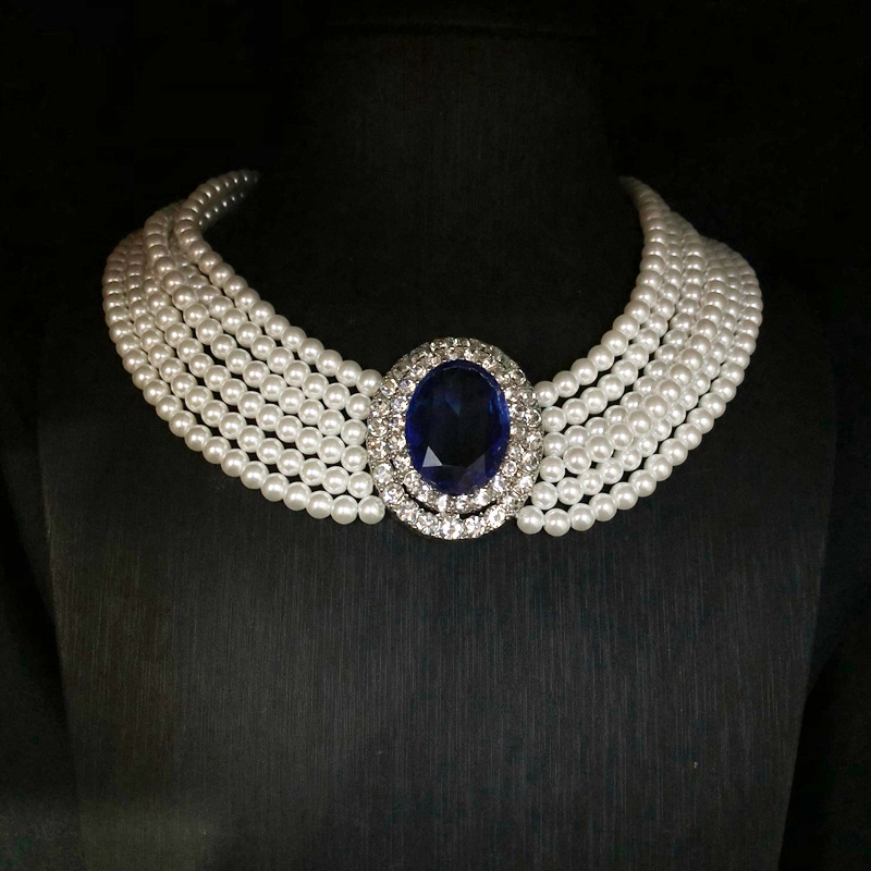 2026 French Retro Rhinestone I - Pearl Trim Chain 리뷰 및 가격
