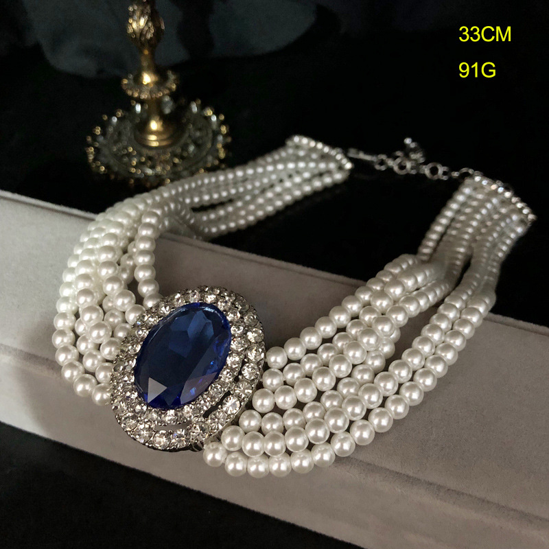 2026 French Retro Rhinestone I - Pearl Trim Chain 리뷰 및 가격