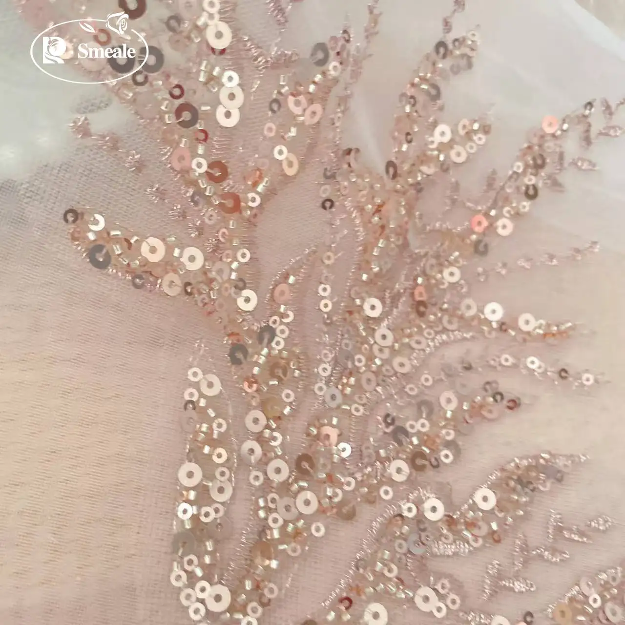 5Pair-2Pair.Rose Gold Sequin T - Applique Patch Flower 리뷰 및 가격
