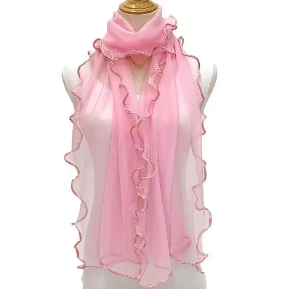 Lightweight Hijab Silk Shawl W - Tassel Fringe Trim 리뷰 및 가격