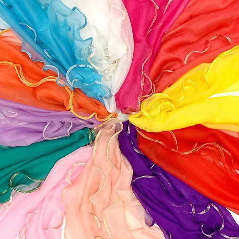 Lightweight Hijab Silk Shawl W - Tassel Fringe Trim 리뷰 및 가격