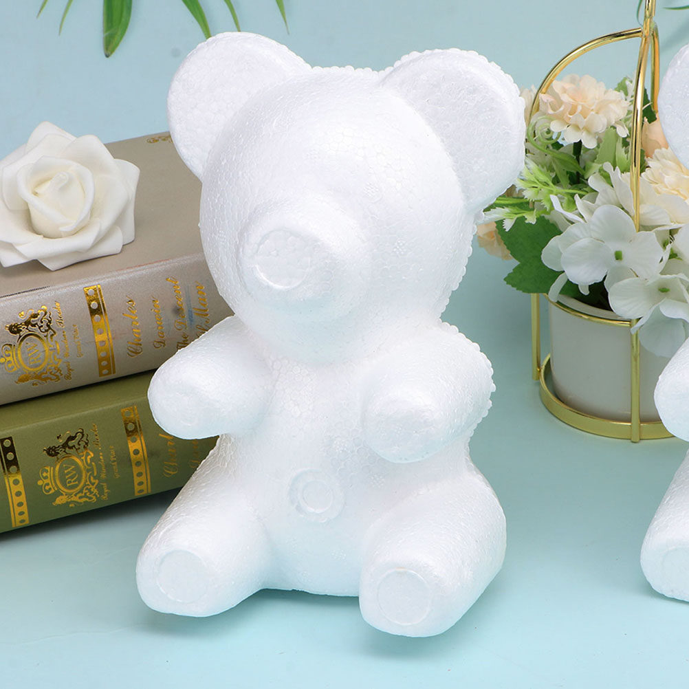 2Pcs White Foam Bear Ornament  - Embellish Craft 리뷰 및 가격