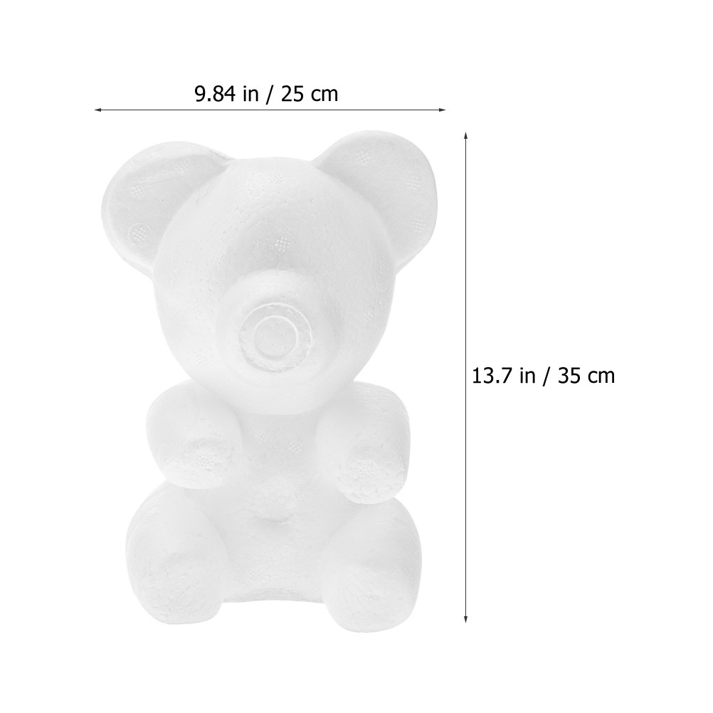 2Pcs White Foam Bear Ornament  - Embellish Craft 리뷰 및 가격