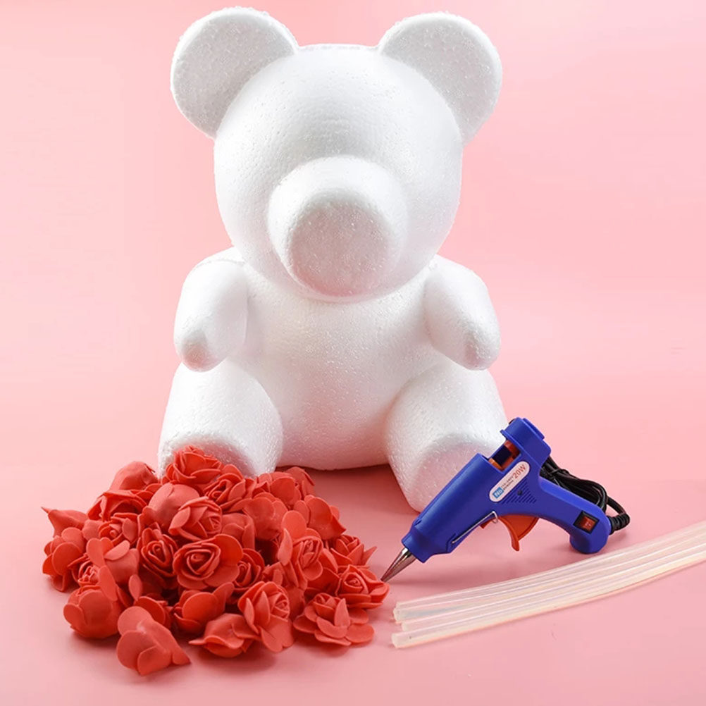 2Pcs White Foam Bear Ornament  - Embellish Craft 리뷰 및 가격
