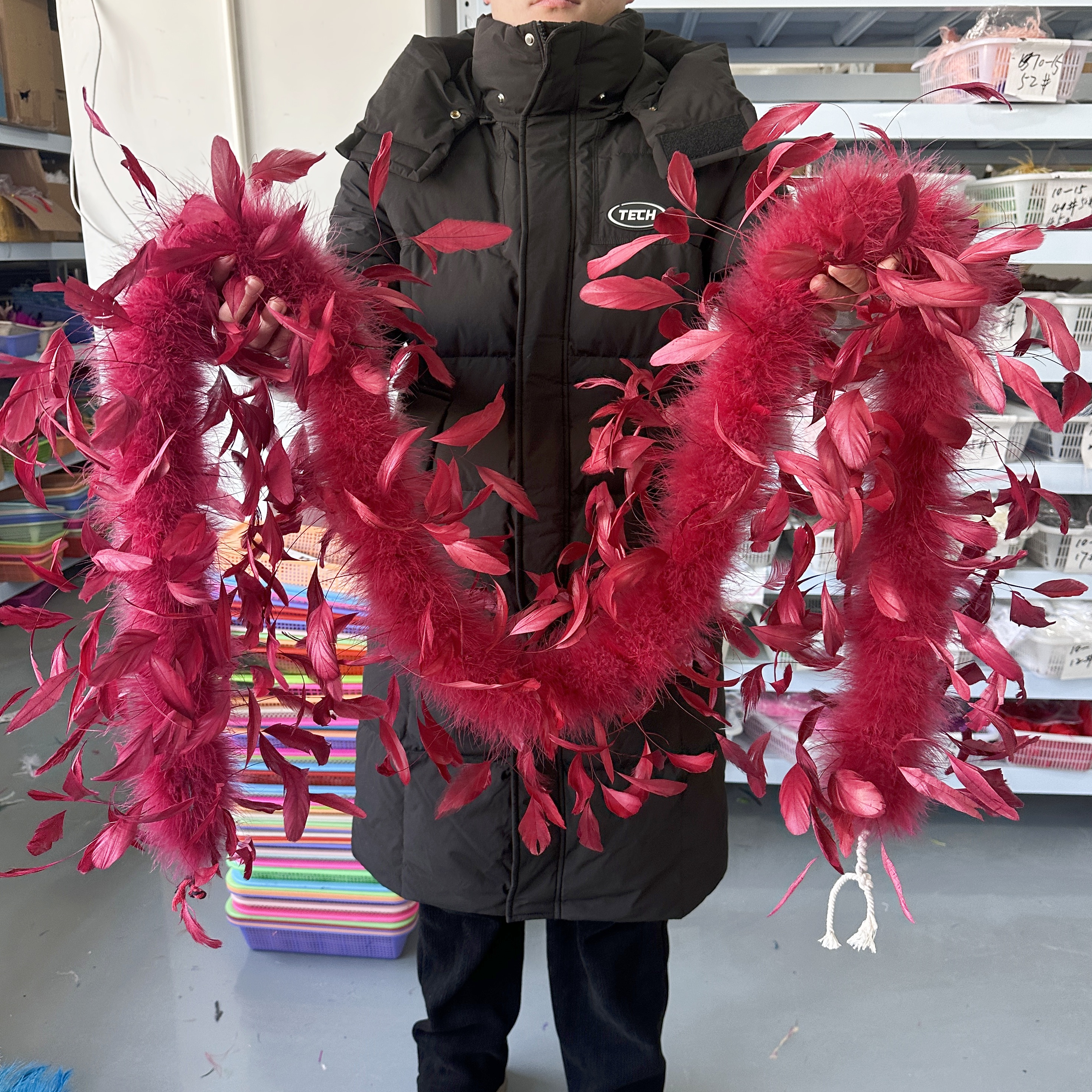 2Meter Burgundy Turkey Marabou - Feather Trim Marabou 리뷰 및 가격