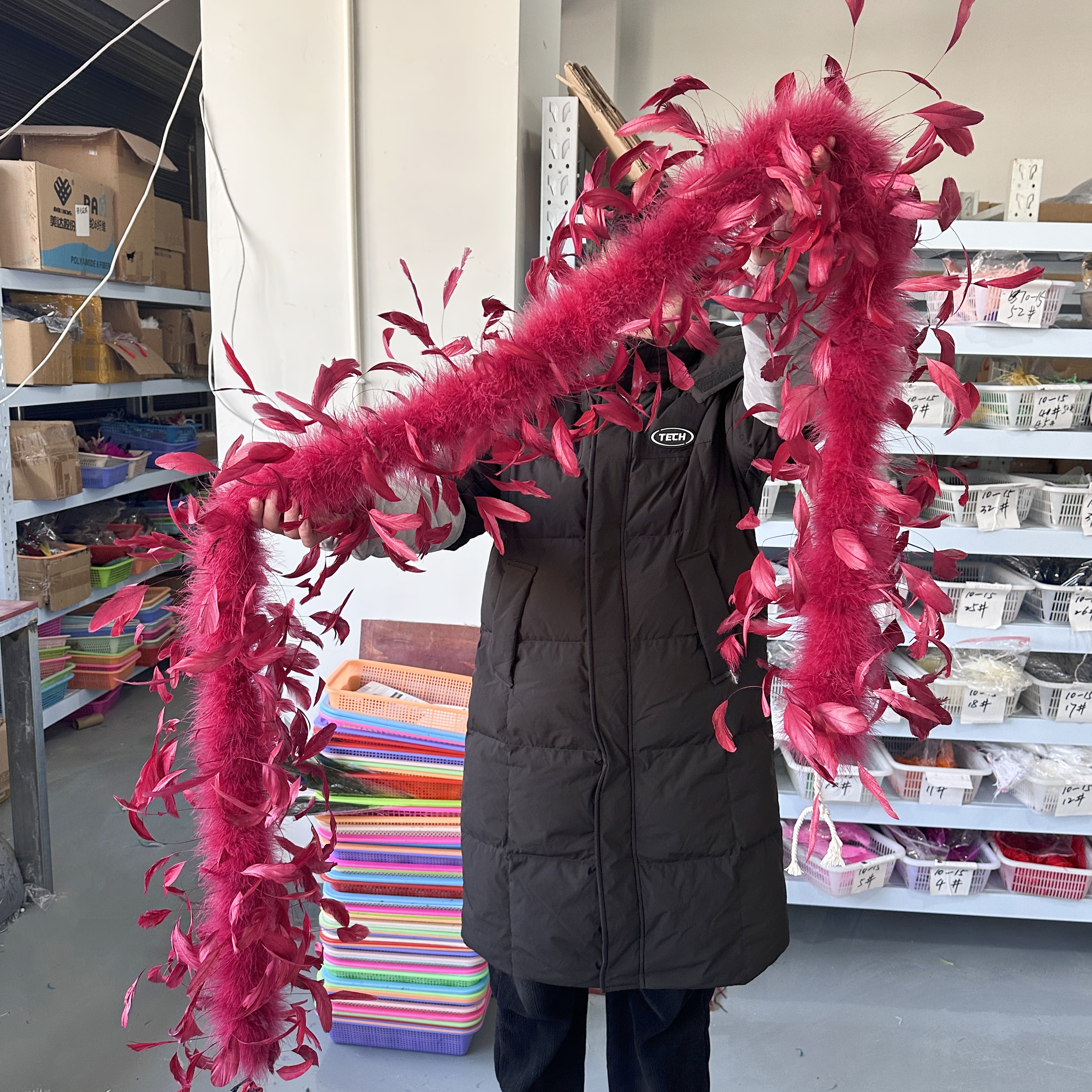 2Meter Burgundy Turkey Marabou - Feather Trim Marabou 리뷰 및 가격