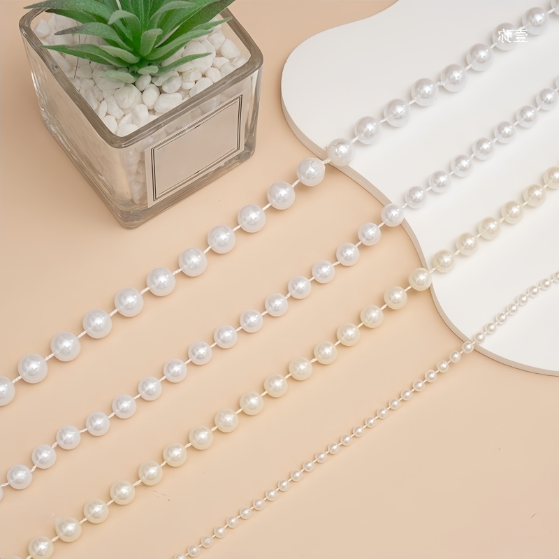 2/5m ABS Imitation Pearl Bead  - Pearl Trim Chain 리뷰 및 가격