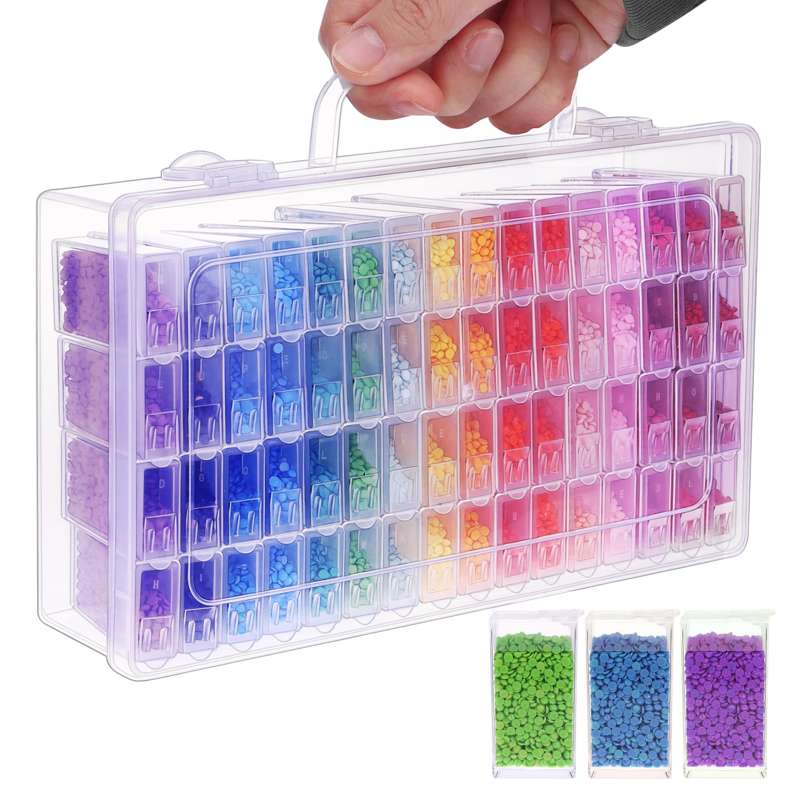 1/2/3/4Pack 64gird Diamond Pai - Craft Embellishment Storage 리뷰 및 가격