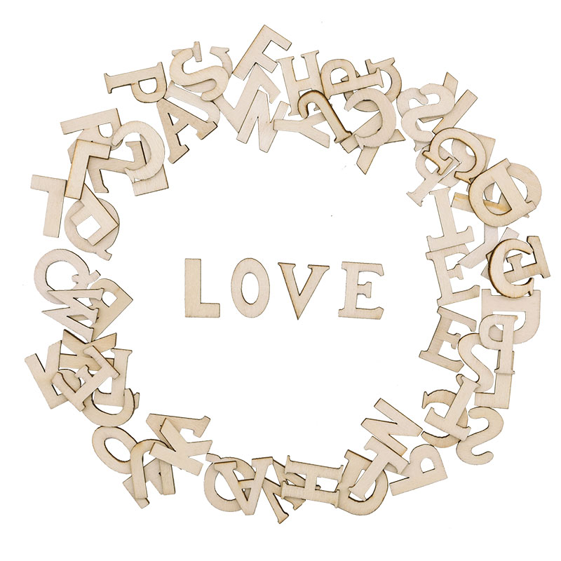100pcs Letters Wooden Alphabet - Embellishments For Scrapbooking 리뷰 및 가격