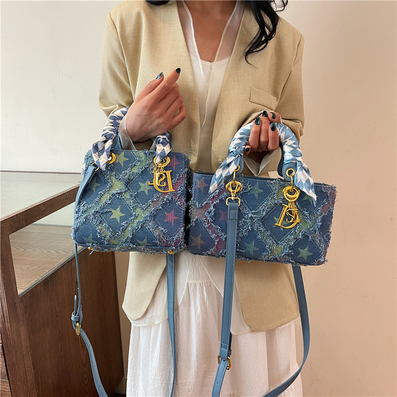 Y2K Women's New Denim Star Han - Craft Embellishment Storage 리뷰 및 가격