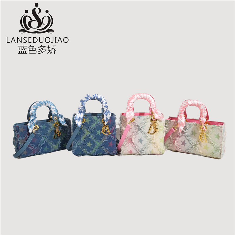 Y2K Women's New Denim Star Han - Craft Embellishment Storage 리뷰 및 가격