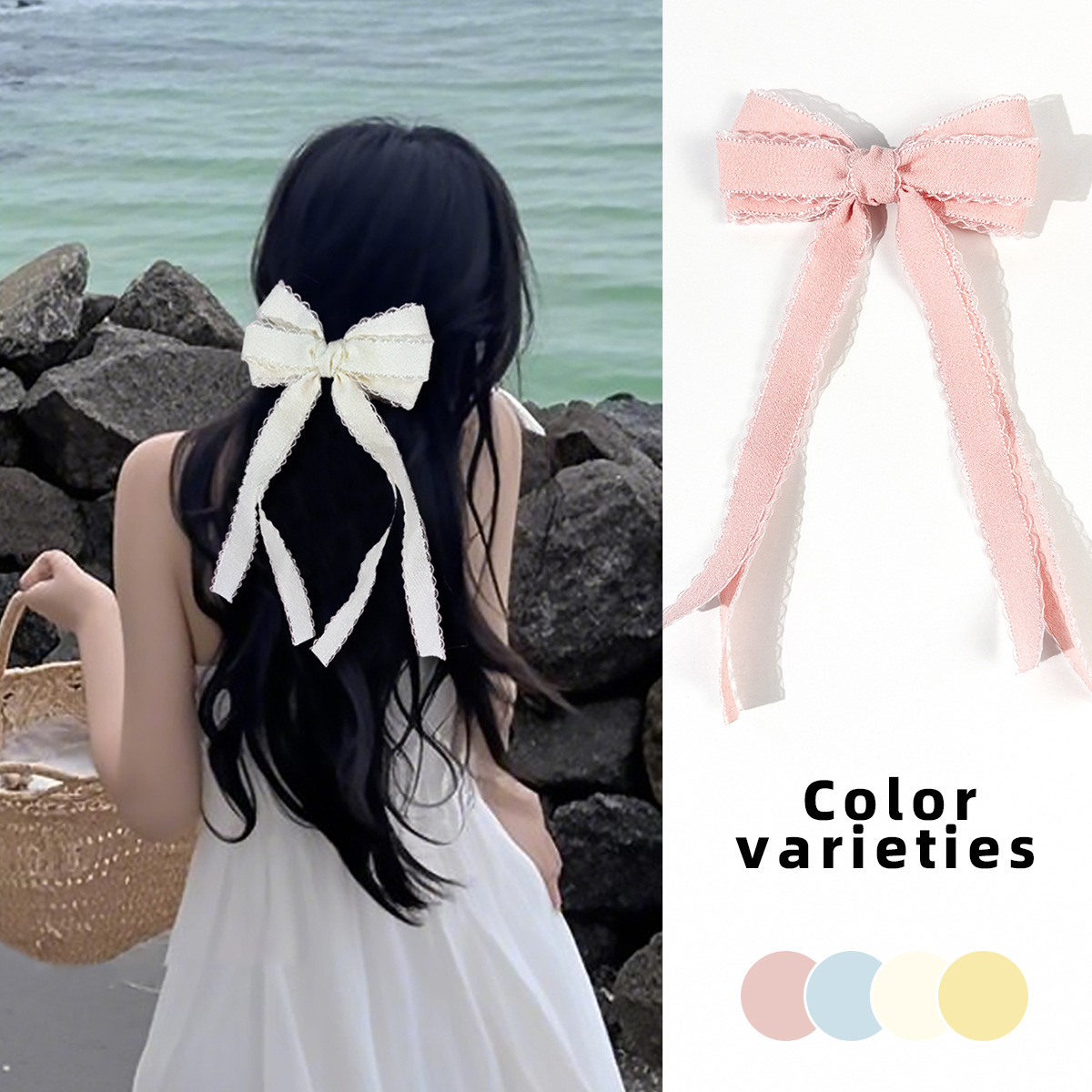 Bulk 20pc Long Tassel Hair Cli - Lace Ribbon Trim 리뷰 및 가격