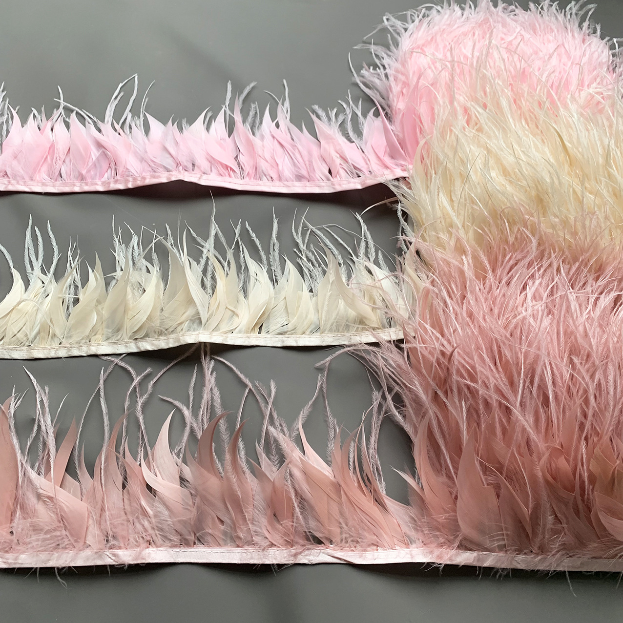 10M Colorful Ostrich Feather T - Fringe Ribbon Sewing 리뷰 및 가격