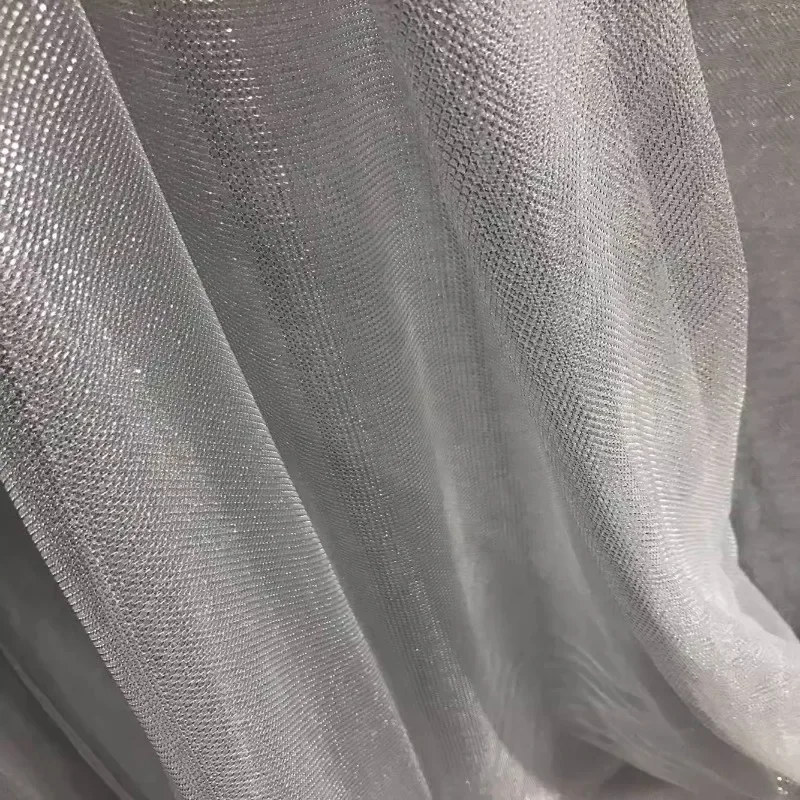 Mesh Elastic Fabric Shiny Ligh - Crystal Mesh Fabric 리뷰 및 가격