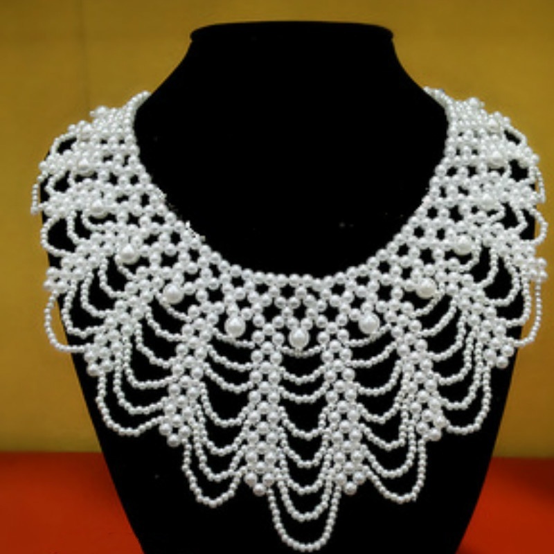 New Pearl Beaded Lace Trim Col - Beaded Trim Fringe 리뷰 및 가격