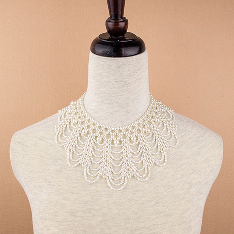 New Pearl Beaded Lace Trim Col - Beaded Trim Fringe 리뷰 및 가격