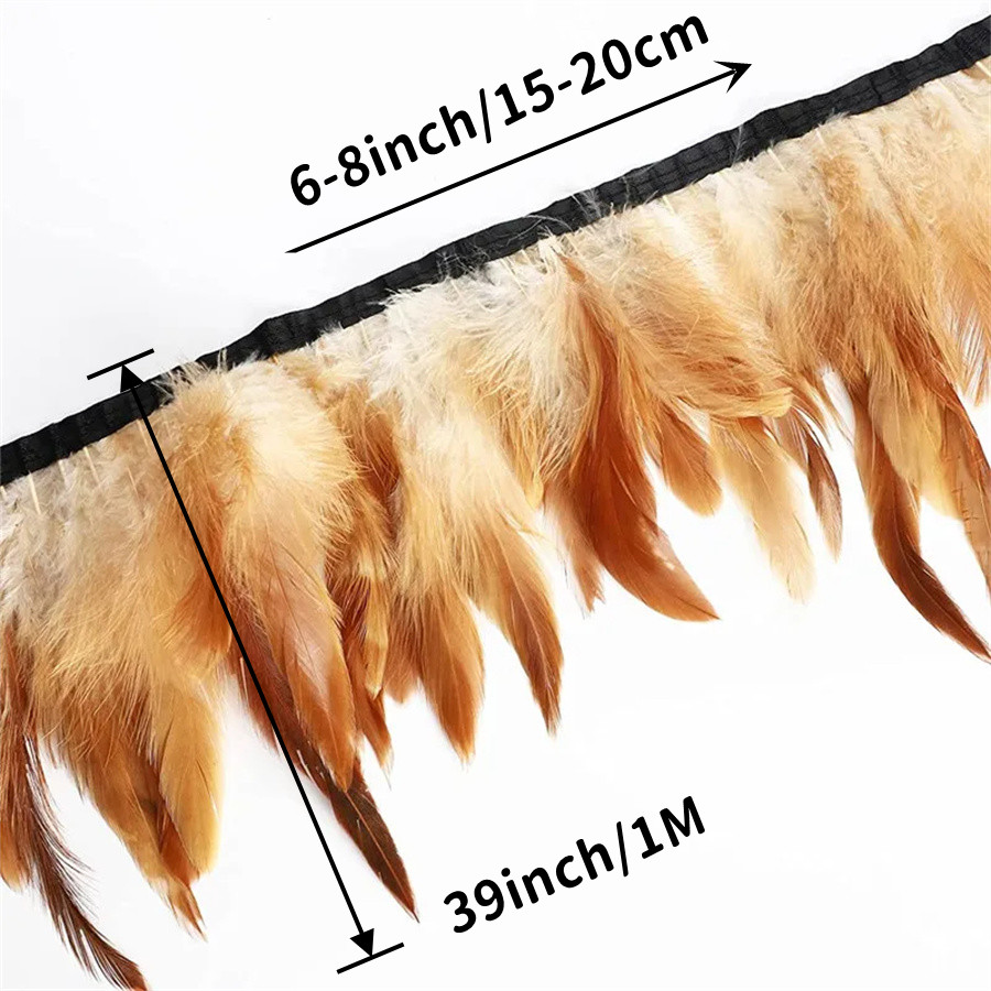 10M 15-20cm Black Rooster Feat - Feather Trim Marabou 리뷰 및 가격