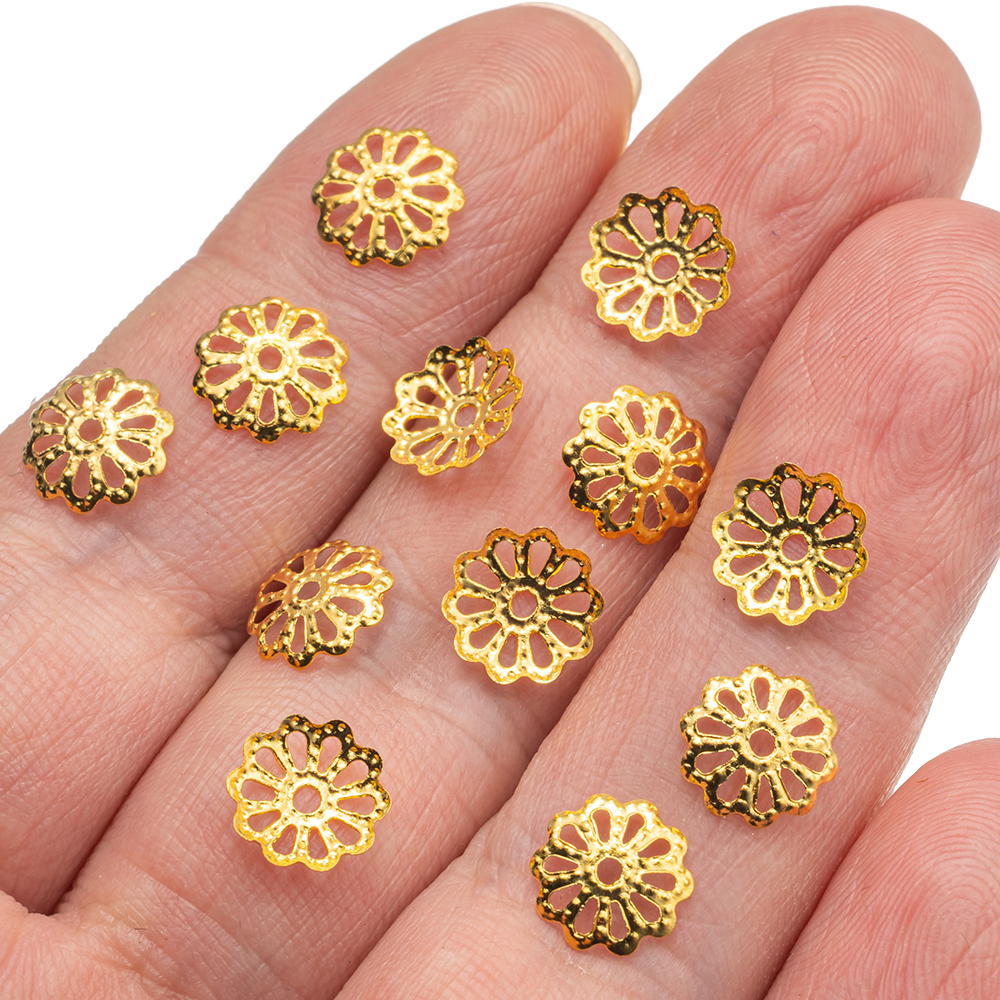 200pcs 7/9mm Filigree Flower H - Embellishment Crafts 리뷰 및 가격