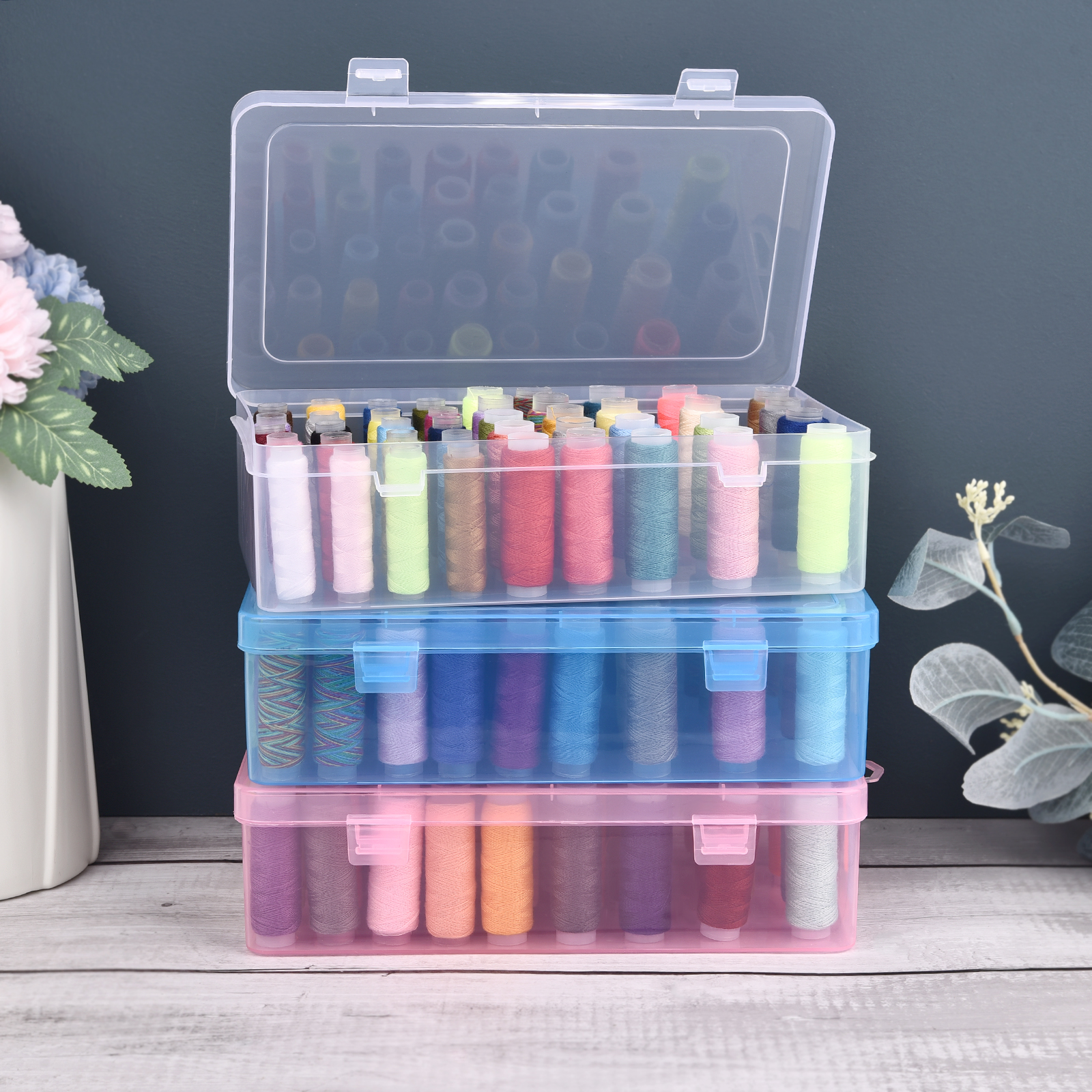 New Sewing Thread Box 42 Piece - Craft Embellishment Storage 리뷰 및 가격