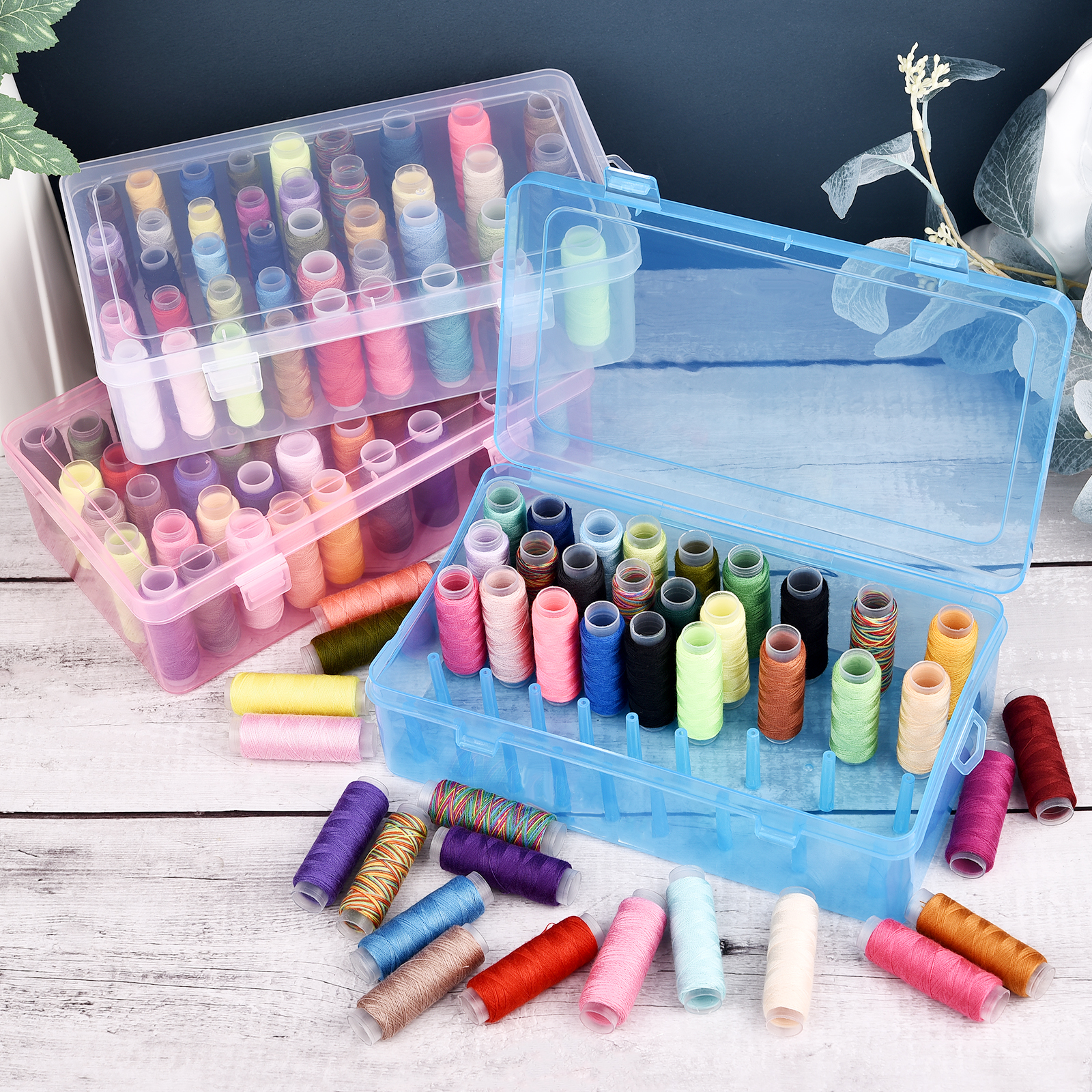 New Sewing Thread Box 42 Piece - Craft Embellishment Storage 리뷰 및 가격
