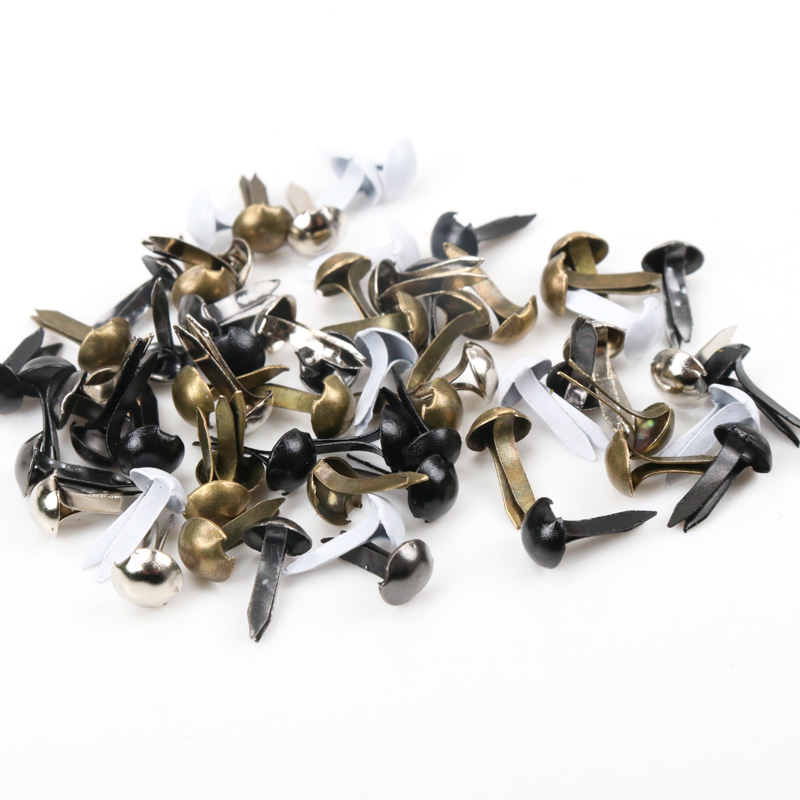 100pcs Mixed Round Metal Brad  - Embellishments For Scrapbooking 리뷰 및 가격