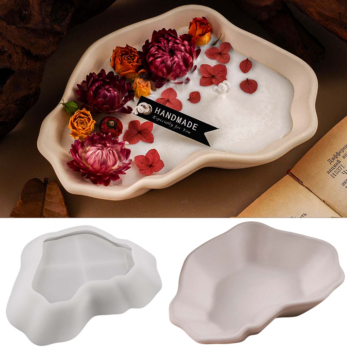 Irregular Candle Bowl Silicone - Craft Embellishment Storage 리뷰 및 가격