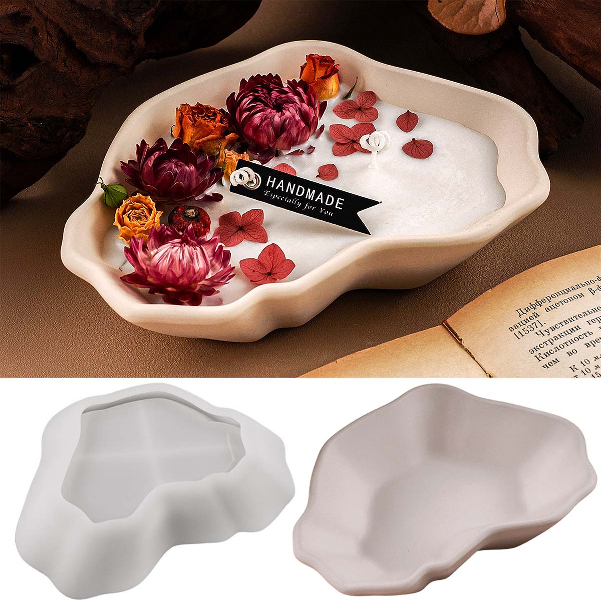 Irregular Candle Bowl Silicone - Craft Embellishment Storage 리뷰 및 가격
