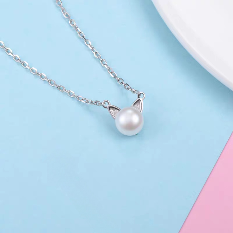 Fashion 925 Sterling Silver Je - Pearl Trim Chain 리뷰 및 가격