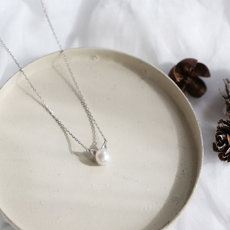 Fashion 925 Sterling Silver Je - Pearl Trim Chain 리뷰 및 가격